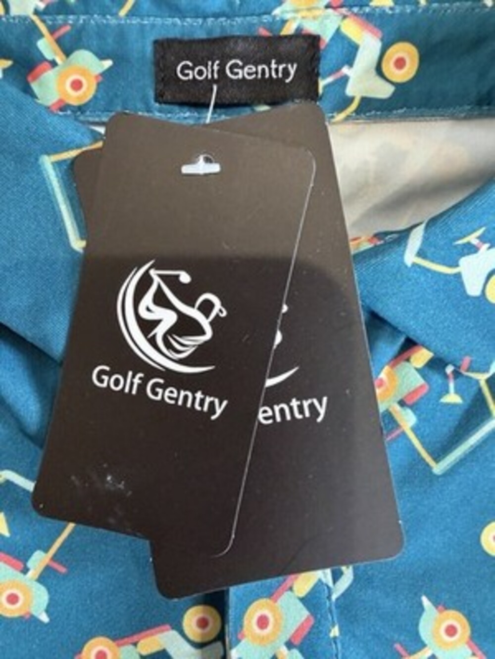 NWT Golf Gentry Women’s Set with Golf Cart Design Polo Shirt & Shorts Size M - Picture 3 of 4